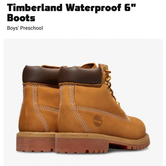 NIB Timberland Children's 6in Premium Wheat Chukka Boots size Buttas